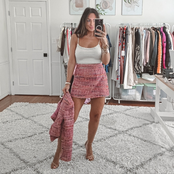 For love and lemons Dionne tweed skirt and blazer set size S - Picture 5 of 15